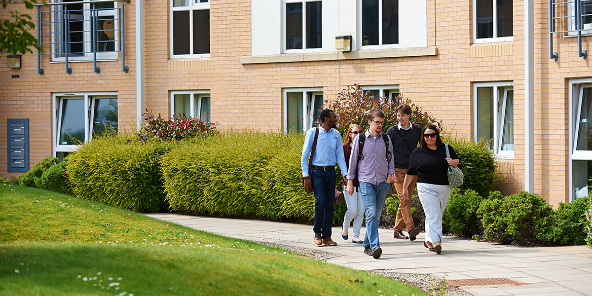 Students Walking in Wentworth Full Length Image